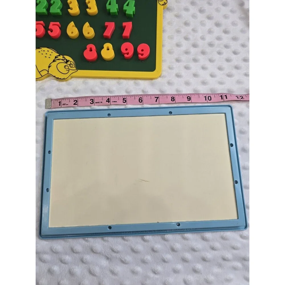 Vintage Fisher-Price Magnetic Alphabet Letters Numbers Set Hong Kong School Tray
